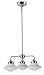 Maxim 30243SWSN New School Modern White Opal Glass LED Downlight Dinette Chandelier, 3-Light 23 Watts, 10"H x 22"W, Satin Nickel
