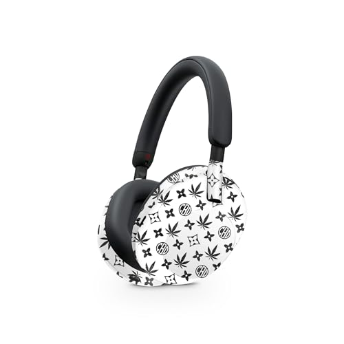 Image of MightySkins Glossy Glitter Skin Compatible with Sony WH-1000XM5 Headphones - CBD Black | Protective, Durable High-Gloss Glitter Finish | Easy to Apply, Remove, and Change Styles