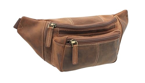 Sac banane en cuir Visconti 720 bronzage huile, l'élégance vintage durable