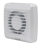 Xpelair VX100-SP standard 4 Inch /100 mm Bathroom Extractor Fan for Wall and Ceiling Fitting, Bathroom Fan in Cool white