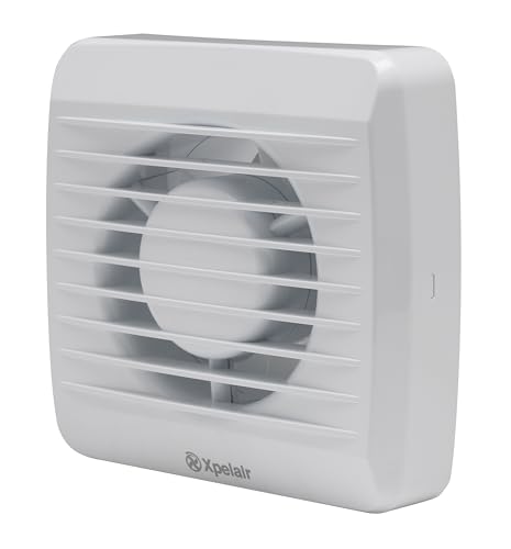 Xpelair VX100-SP standard 4 Inch /100 mm Bathroom Extractor Fan for Wall and Ceiling Fitting Bathroom Fan in Cool white