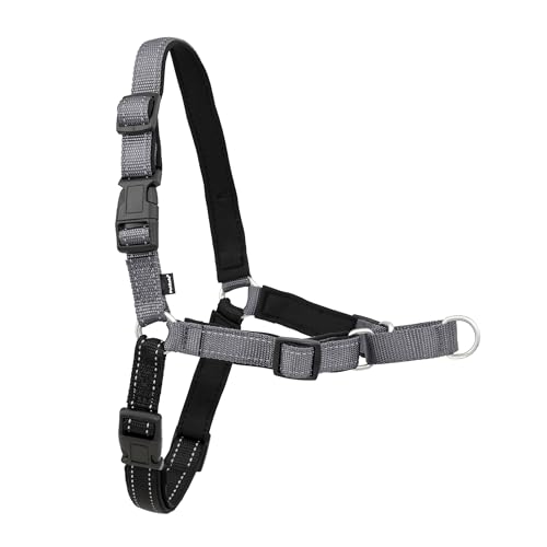 PetSafe Easy Walk Deluxe Dog Harness, No Pull Dog Harness – Perfect for Leash & Harness Training – Stops Pets from Pulling and Choking on Walks – Large, Steel