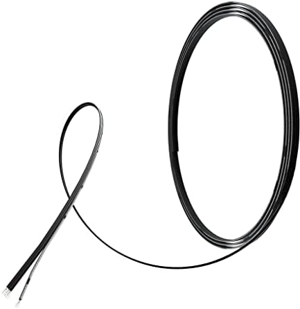 BNTECHGO 22 Gauge Silicone Ribbon Cable Flexible 3P Black 5 ft Flat Cable 22 AWG Strand Wire