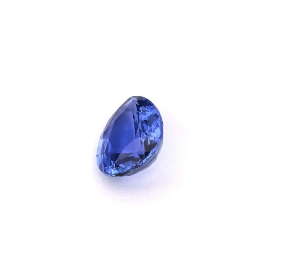 Saphir bleu naturel de septembre en poire, cadeau d'anniversaire idéal