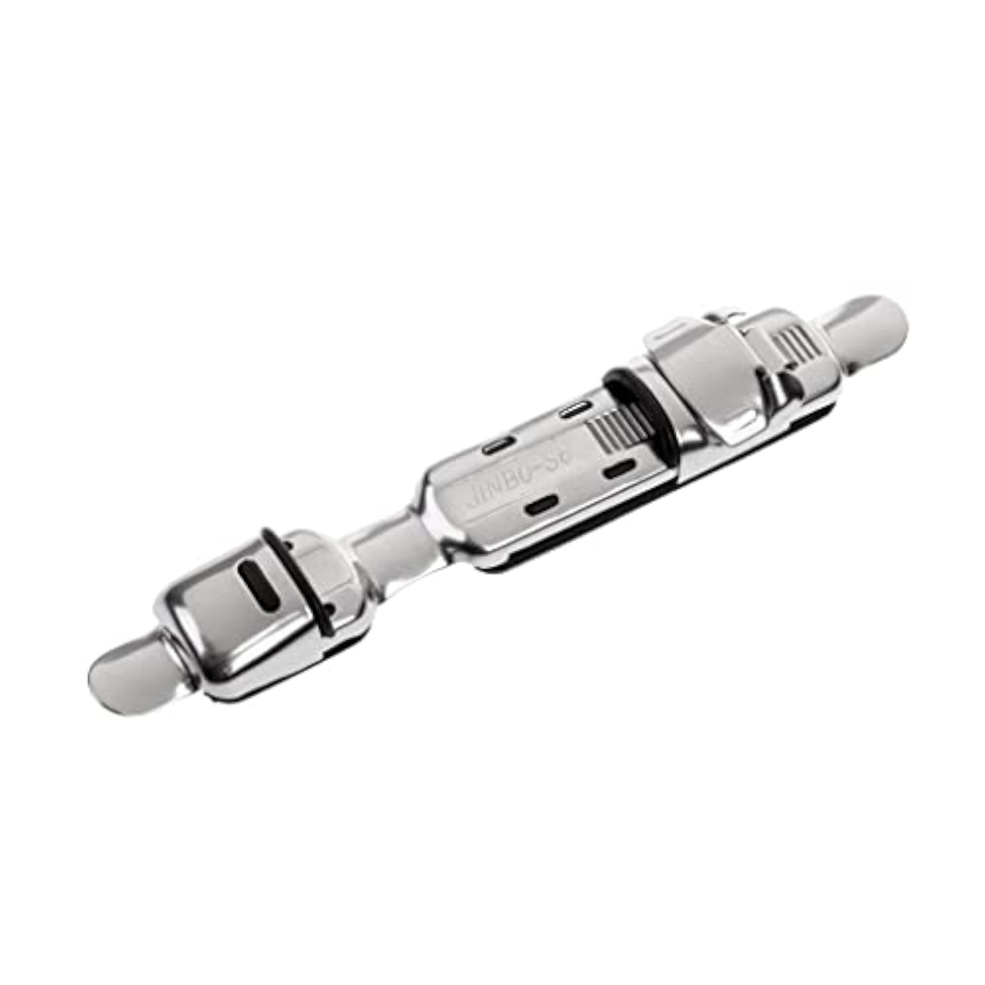 Adjustable Fishing Reel Seat Deck Wheel Rod Clip, Silver