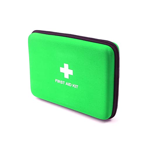 Jipemtra First Aid Hard Case - Empty EVA Shell Medical Case for Home Emergency Responder, Camping, Outdoors (Green SQW) - Image 2