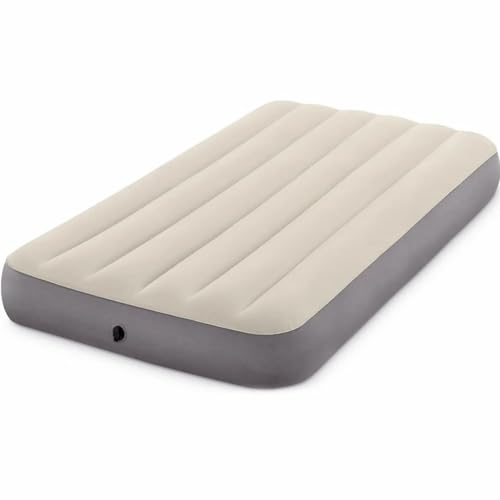 Image of HACER Inflatable Air Bed Portable Mattress Quick Inflation /Deflation Blow Up Double Beds for Home Camping Travel (Beige)