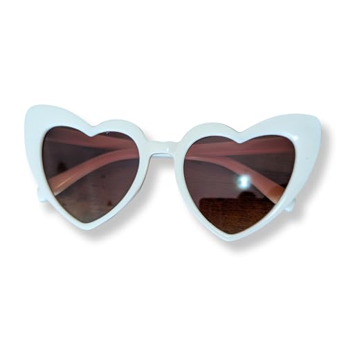 Heart-Shaped Cat Eye Polarized Sunglasses for Girls, Parties, Events