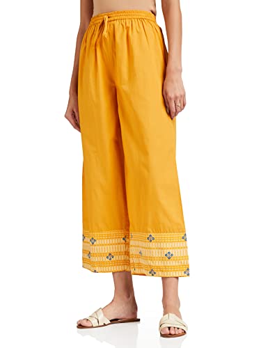 Image of Amazon Brand - Myx Women's Cotton Relaxed Palazzo (Available in Plus Sizes)