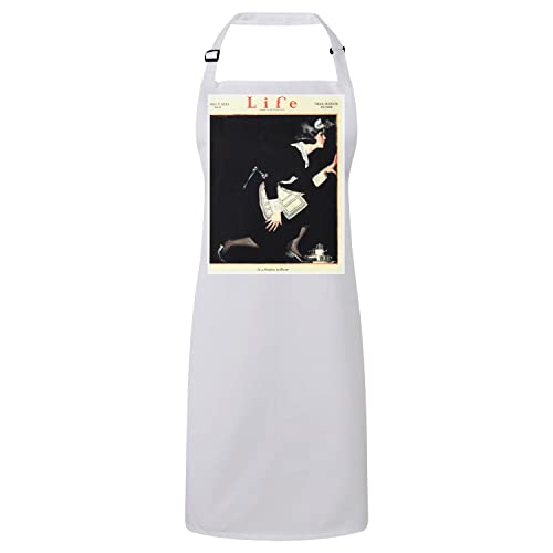 Tablier cuisine blanc vintage Art Déco 1921 idée cadeau