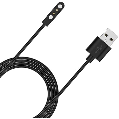 OCTANDRA Smart Watch Charger - Compatible with ID205L, ID207, ID208, IDW01, IDW13, IDW15, IDW16, IDW17 & IDW19 VeryFit & VeryFitPro Smartwatches - Replacement Magnetic USB Charging Cable Cord (1 Pack) Cover