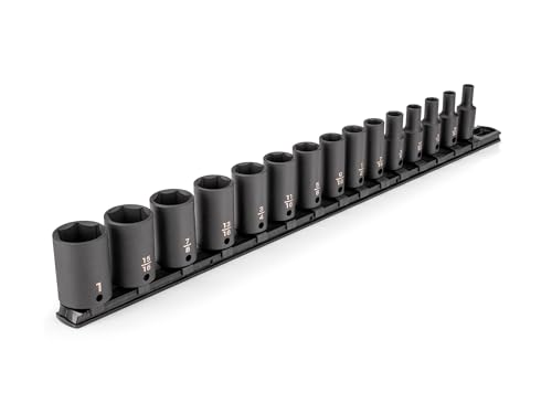 Image of TEKTON 3 /8 Inch Drive Impact Socket Set, 15-Piece | SID91118