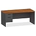Lorell 97102 Pedestal Desk,Left,66-Inch Wx30-Inch Dx29-1/2-Inch H,CY/CCL