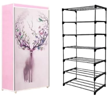 Image of CMerchants 6 Layer Shoe Rack (Light Pink)