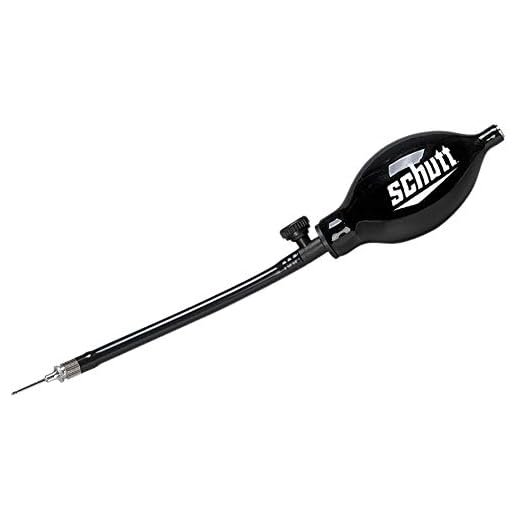 Schutt Sports Football Helmet Inflator Pump - Designed Specifically for Fitting Football Helmets with Inflatable Liners Black, One Size