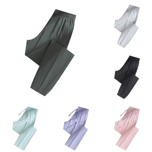 Image of Ice Silk Pants for Women Over 50 - Casual Women's Unisex Ultra | Soft Quick Drying Pants