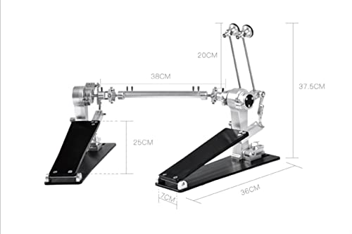 Pedal Doble de Batería Electrónica Aleación de Aluminio miniatura 2