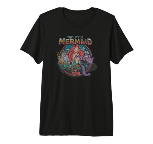 T-shirt Disney The Little Mermaid idéal pour un look rétro décontracté