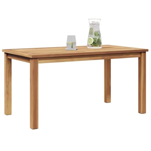 vidaXL Table Basse Marron 90 x 50 x 45,5 cm Bois de Teck Massif, Table Basse en Teck Moderne pour Jardin et terrasse, mobilier d'extérieur au Design...