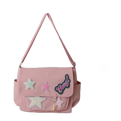 Cute Messenger Bag,Y2k Star Crossbody Bag, Aesthetic Purse Tote Shoulder Bags For Women Teen Girls School