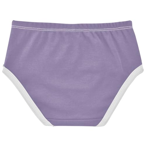 Joisal Grayish Purple Girl Panties Cute Toddler Girls Underwear Cotton Florals Kids Briefs Undies 2t2