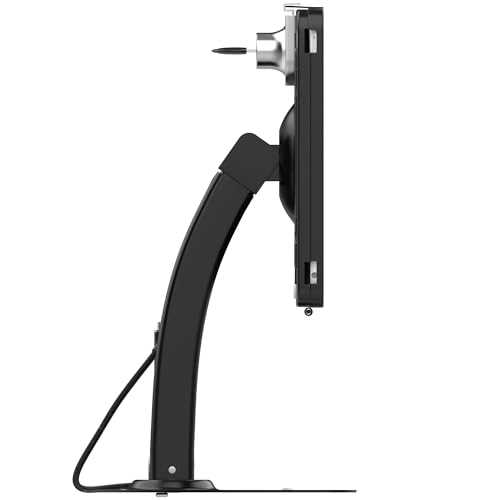 Image of CTA Digital Dual Kiosk Stand - CTA Dual Security Kiosk Stand with Locking Case, Cable, and 360-Degree Rotating Base - Compatible with iPad 7th / 8th / 9th Gen 10.2-inch, iPad Air 4, (PAD-ASKB10) - Black