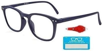 TAGGYยฎ Blue ray cut with Rectangular Red and Black Frame Unisex For Men And Women Eye Protection Blue light From Mobile Laptop Tablet Computer (Standard Size,Item Height 55 mm) p-17
