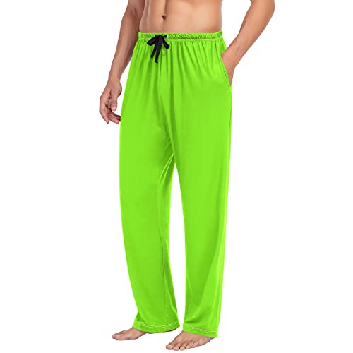 KLL Mens Sleepwear Pajama Pants Drawstring Lounge Pants Men Pajamas Bottoms with Pockets S-XXL4