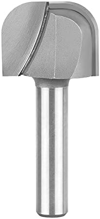 SpeTool 1/4" Shank Bowl & Tray Router Bit 3/4 Cutting Diameter Double Flute Woodworking Milling Cutter Tool