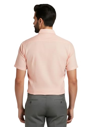 Image of Amazon Brand - INKAST Men's Cotton Solid Plain Half Sleeve Shirt | Plain Regular Fit Casual Shirt for Mens
