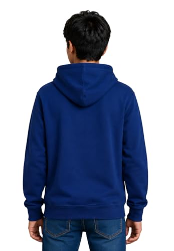 Image of Boy's Cotton Fleece Hooded Sweatshirt with Kangaroo Pocket