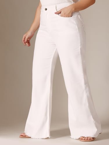 Image of Miss Chase A+ Women's Bootcut High Rise Stretchable Denim Jeans