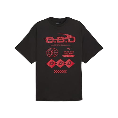 PUMA Mens Scoots Trail Blazing Crew Neck Short Sleeve Casual Tops Casual - Black