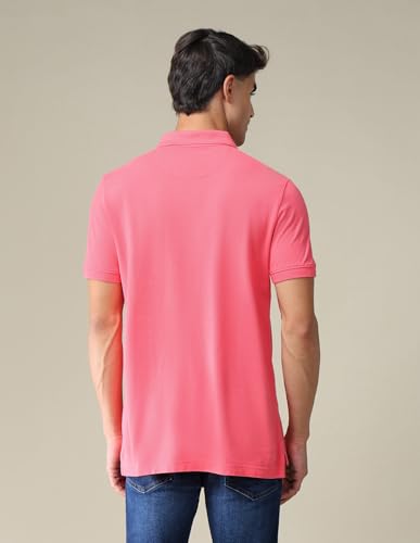 Image of U.S. POLO ASSN. Striped Slim Fit Polo T Shirts for Men - 100% Cotton, Half Sleeves Mens Tshirt