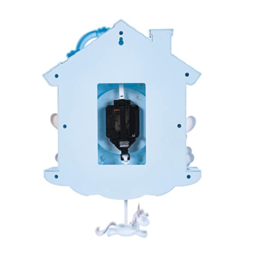 Gyh Kids 12 Inch Silent Kawaii Wall Clock Cartoon Big Ear Dog Pendulum Clock Battery Operated Non-Ticking Creative Children Quartz Clock Home Decor For Living Room Kids Bedroom Classroom Office Gift #TOP3