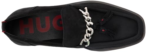 HUGO Men's Modern Moccasin, Black, 63