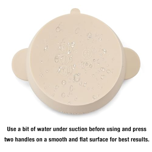 image for PandaEar 3 Pack Baby Bowls with Suction| Stay Put Silicone Food Bowl f
