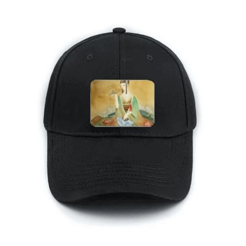 Casquette de baseball noire réglable pour éviter le soleil avec un style unique