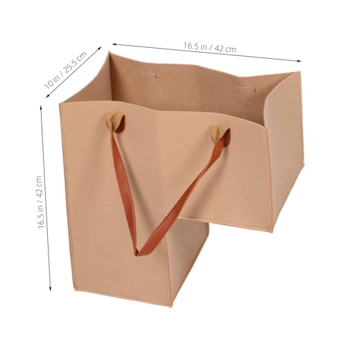 Panier d'escalier pliable en feutre grand format pour rangement maison - 8