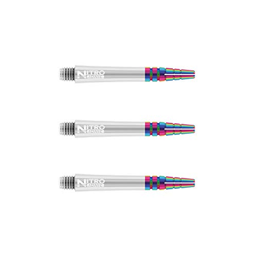 RED DRAGON Nitrotech Ionic Kurz Schäfte - Weiß - 2 Sets pro Packung (6 Schäfte in total)