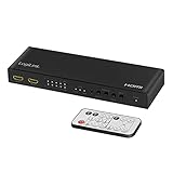 logilink switch 8-port Unterstützt Ultra HD 4K/60 Hz (YUV 4:4:4) mit 36 bit Deep Color (12 bit pro Kanal) und Full 3D - Unterstützt DDC, HDR, CEC, ARC und Downscaler Funktionalität - Unterstützt ARC und Zweiwege-Audioextraktor sowohl für Ausgang A als auch für Ausgang B
