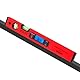 Neigungsmesser, RISEPRO Digitale Neigungsmesser Winkel Finder Gauge Spirit Level aufrecht Magnet 360 ° Range 416 mm lang mit Hintergrundbeleuchtung Rot