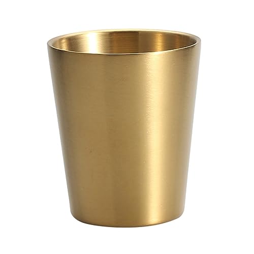 RORPOIR Stainless Steel Cup Whiskey Glasses Cocktail Copper Cups Drinking Vessel Travel Soju Glass Coffee