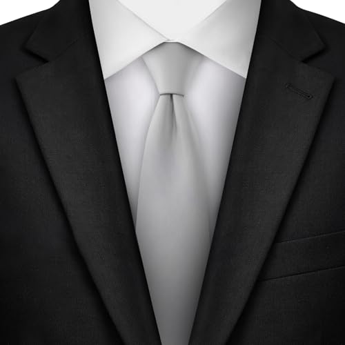 Image of Jacob Alexander Men's Slim Width 2.75 inch Solid Color Tie