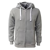 ROCK-IT Apparel premium men's hooded jacket [Sizes S-5XL] - Comfortable long-sleeved zipper hoodie - Perfect for fall & winter - Hood with drawstring - Smokey grey 4XL