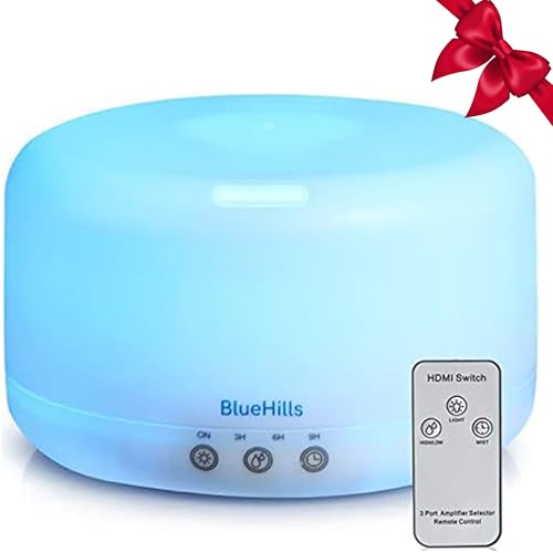 BlueHills Premium 1000 ML XL Essential Oil Diffuser Aromatherapy Humidifier with Remote for Large...