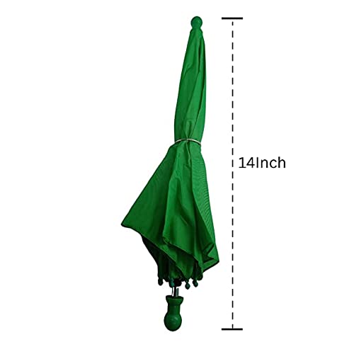 Image of Production Magic Umbrella 14 inch (Green) - Automatic Opening Parasol for Magicians | Body Loading Magic Prop for Stage Shows | Compact & Fast-Opening Illusion Gimmick