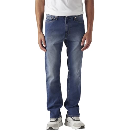 Levi's Men's 513 Mid Indigo Straight Fit Mid-Rise Jeans
