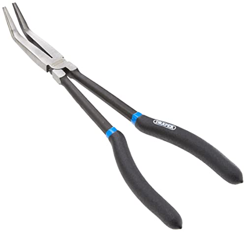 Draper 69286 280 mm Long-Reach Bent-Nosed Radio Pliers , Blue