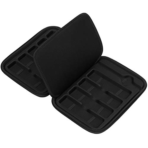 WATCHPOD Watch Band Organizer Case | Holds 9 Bands and 1 Tool for Storage and Travelling | Large Size w/Zipper (Black)